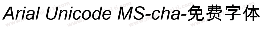 Arial Unicode MS-cha字体转换